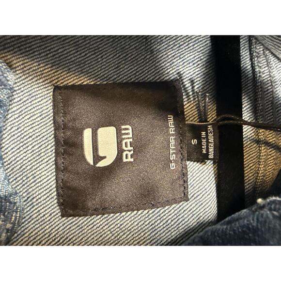 NWT G-Star RAW Arc 3D Denim Jacket Women’s Faded Santorini Stretch - Small - Picture 7 of 9